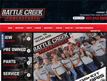Tablet Screenshot of battlecreekpowersports.com
